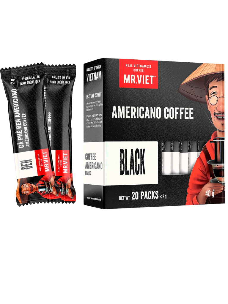 Premium black instant coffee Box 6x6x40 G (20 bags of 2 G)