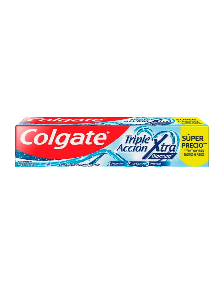 Crema Dental Triple Acción Extra Blancura COLGATE 144 x 50 mL