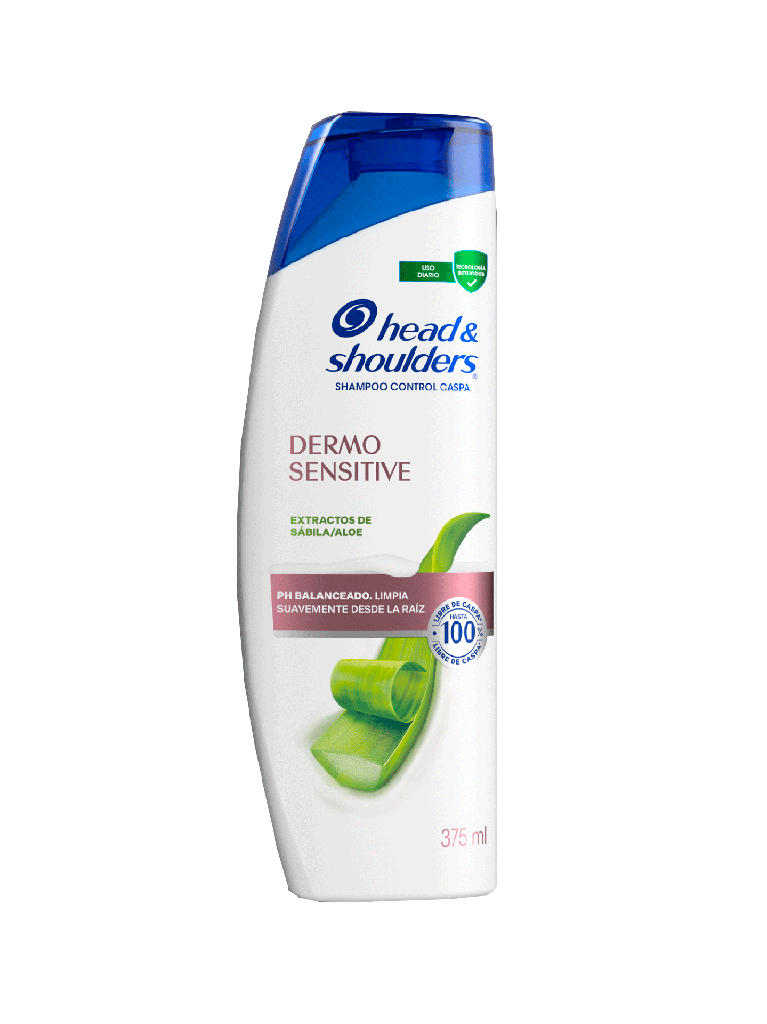 Shampoo Anticaspa para Cuero Cabelludo Sensible HEAD SHOULDER 12 x 375 mL 