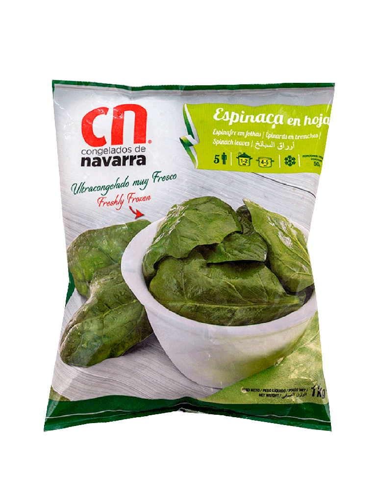 Espinacas Congeladas NAVARRA 10 x 1 kg